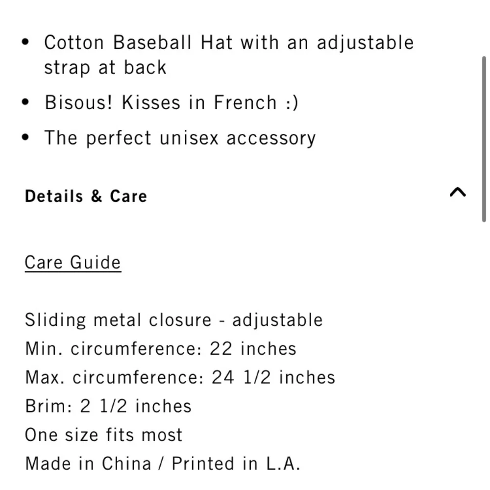 Clare V LIPS baseball Cap NWT - Picture 6 of 8